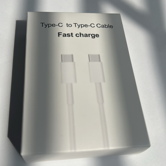 Type C to Type C 20W Fast Charging Cable 1M White - Picture 5 of 6